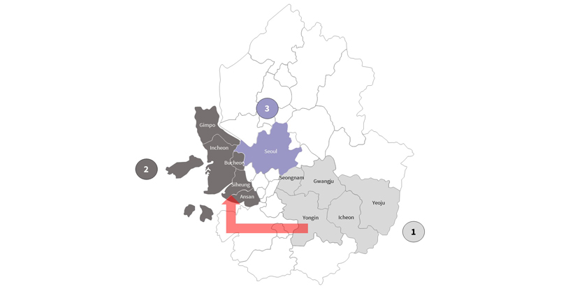 Logistics Facilities Move Closer to Seoul Graph