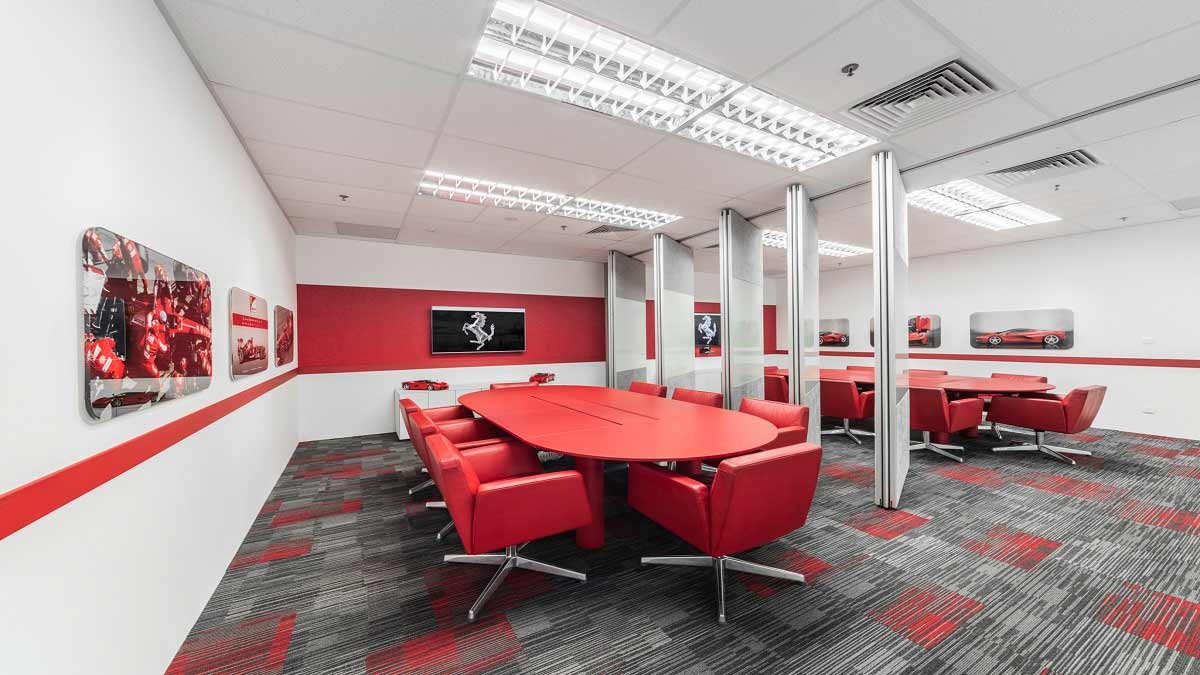 Ferrari new headquarters meeting area