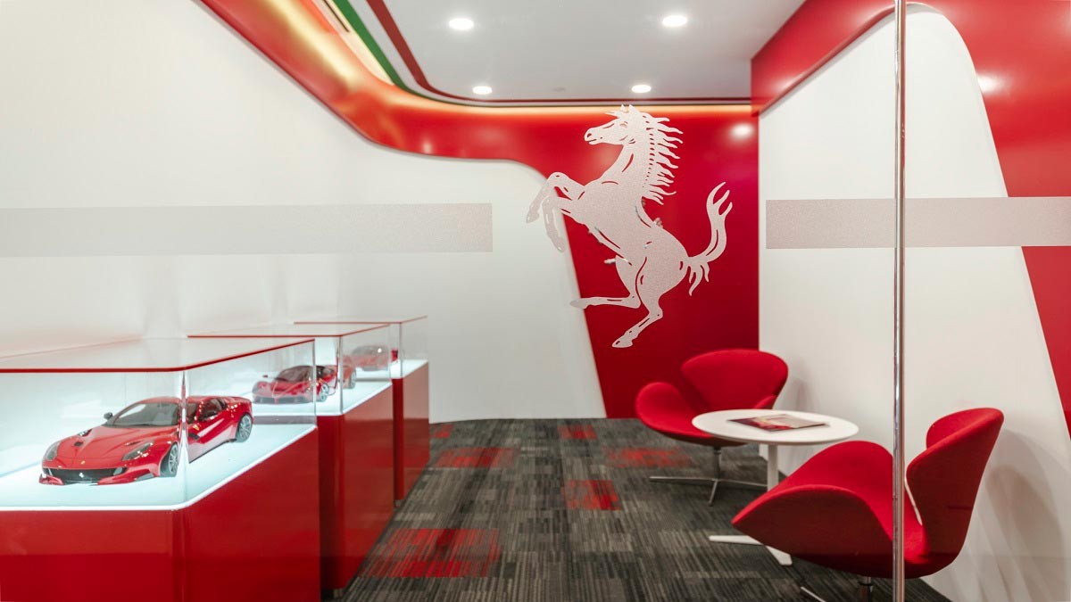 View of ferrari office space