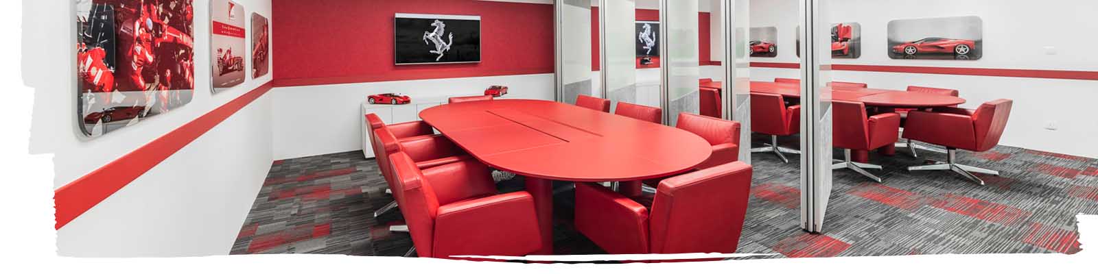 Ferrari icon style and design of office workplace