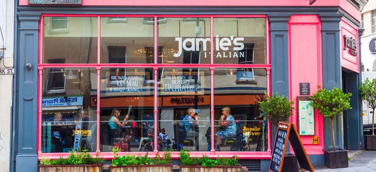 Exterior view of a restaurant