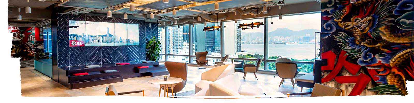 JLL’s new Hong Kong sustainable design office which achieved the LEED Platinum certification