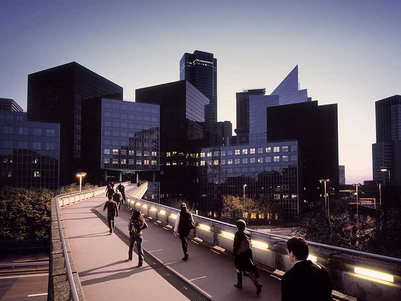 Multiple real estate buildings