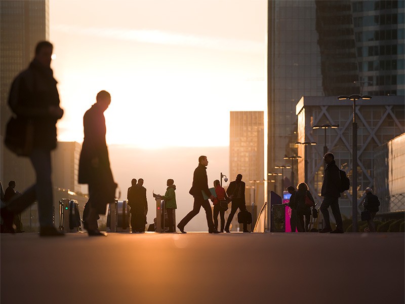 Peoples walking on the road